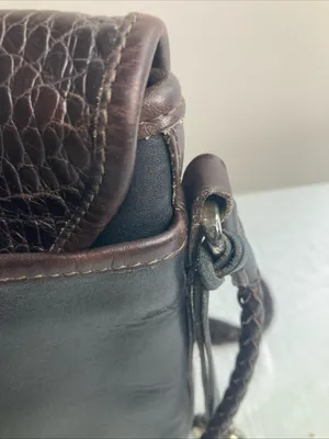 Brighton Cheryl Crossbody Bag Braided Leather Brown Silver Heart Fab thumbnail 11