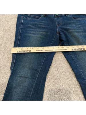 Women's Size Medium Maternity Jeans Slim Fit Dark Wash Casual thumbnail 9