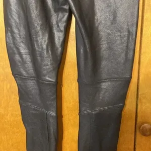 Spanx faux leather moto leggings. Medium thumbnail 5