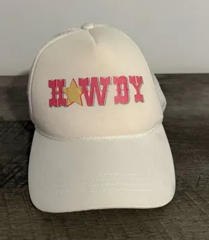 Howdy Hat Trucker White thumbnail 1