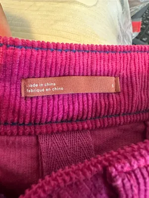 Anthropologie Pilcro Talia Pink Corduroy Skirt Buttons Womens 6 thumbnail 6