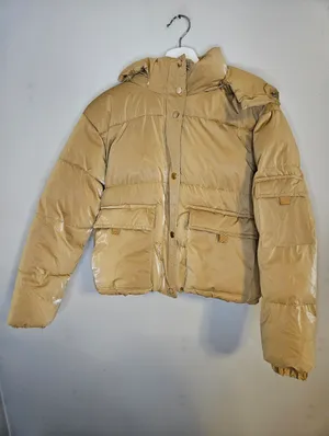 How Dare U Outerwear Pocketed Zip-Up Puffer Jacket with Removable Hood thumbnail 1