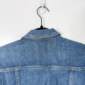 Madewell The Shrunken Stretch Jean Denim Jacket Classic Style Layering Blue S thumbnail 13