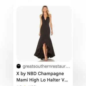 NBD Black High-Low Dress thumbnail 4
