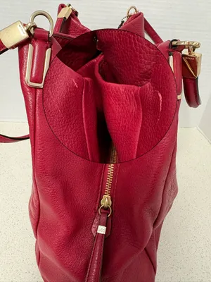 Coach Madison Phoebe Pebbled Leather Red thumbnail 5