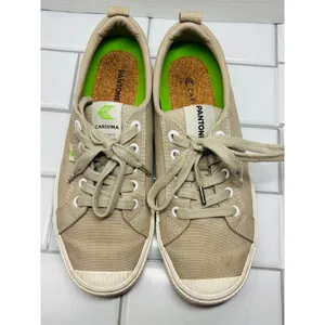 Cariuma x Pantone OCA Low Sneaker Womens 8.5 Men's 7 Plaza Taupe Canvas Shoes thumbnail 5