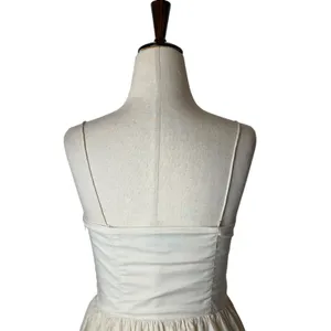 L'Academie Simone Mini Dress Women Small Ivory Cotton Corset Balletcore Revolve thumbnail 5