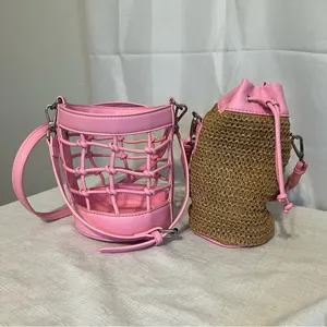 Steve Madden pink "Blohan" crossbody bucket bag thumbnail 3