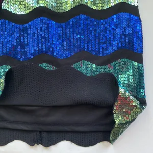 As You Wish rainbow sequin short mini dress, size medium thumbnail 6