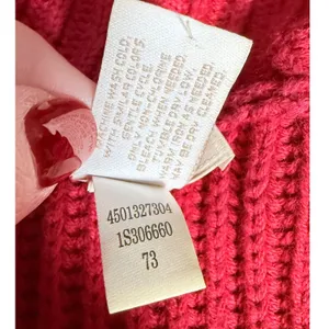 Chico's Size 0 - US 4/Small Red Sleeveless Open Front Long Cardigan Vest Cotton thumbnail 6