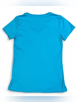 bcg Women's Bright Blue V-Neck Short Sleeve Athletic Tee thumbnail 2
