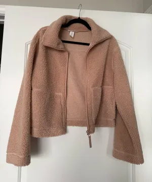 H&M Light Brown Teddy Jacket thumbnail 1