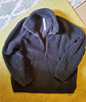 Lululemon women’s black Sherpa quarter zip sweatshirt m/l thumbnail 1