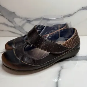 NAOT Women's Brown & Metallic Aroha Mary Janes Shoes Sz 38 Sz 7.5 Comfort Casual thumbnail 3