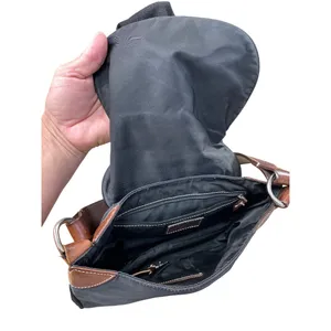 Dooney Bourke womans Black Brown Canvas Leather Handbag SKU 8761 thumbnail 14