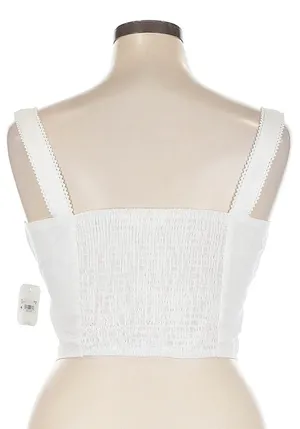 Altar'd State Crop Tank Top White thumbnail 2
