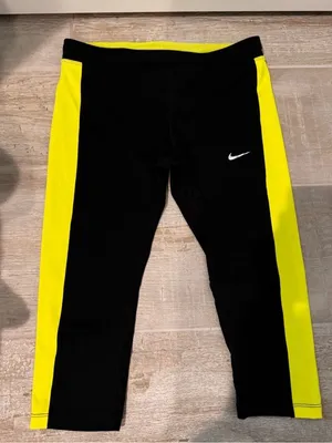 Black and Yellow Nike Capri Leggings thumbnail 2