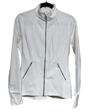Lululemon‎ Sleek Essentials Jacket White Women's Size 10 thumbnail 1