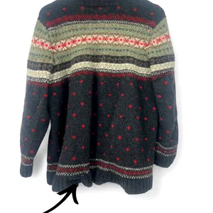 Ralph Lauren | L-XL | Hand Knit Lambswool 1/4 Zip Pullover Mock Neck Sweater thumbnail 4