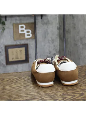 NWT Universal Thread JoJo Sneakers Double Lace Low Top 94462319 Brown 10M thumbnail 5