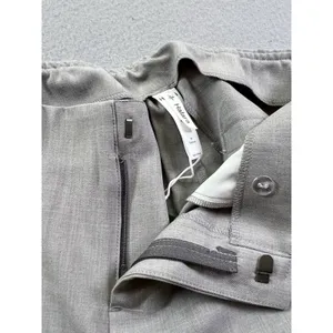 Halara Mid Rise Pocket Casual Tapered Pants Ankle Length‎ Light Gray Small thumbnail 12