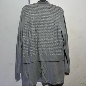 Gray Open Front Cardigan peck peck :Box G thumbnail 7