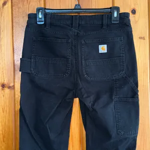 Carhartt womens Black slim fit jeans pants utility pants size 4 regular fit thumbnail 5
