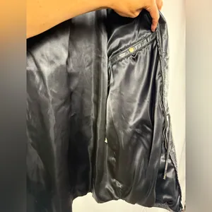 Vintage‎ Wilson Leather Full Zip Drawstring Waist Jacket in Black Size Large thumbnail 8