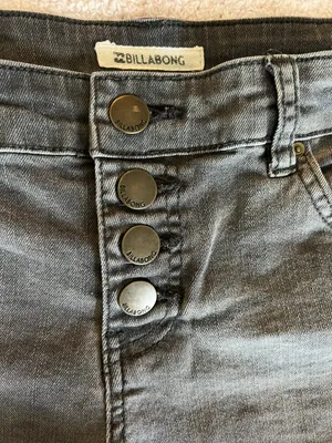 Billabong Charcoal Gray Denim Shorts thumbnail 5