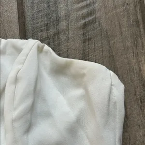 Cotton Candy Strapless White Dress thumbnail 4