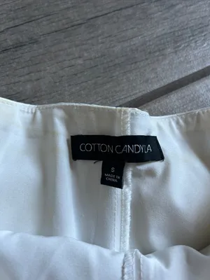 Cotton Candy Women’s White Ruffle Skort thumbnail 2