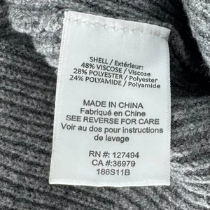 Heartloom‎ Open Cardigan Duster Sweater Grey with Stripes Size Small thumbnail 8