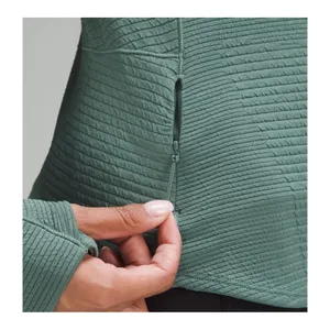 Lululemon‎ Venscape Hooded Balaclava Long Sleeve Quarter Zip Medium Forest 4 thumbnail 5