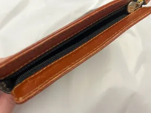 Fendi Zippered Small Wallet/Pouch, Zucca Pattern and Leather Trim thumbnail 9