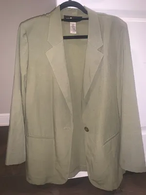 SagHarbor Oversized Olive Green Blazer thumbnail 2