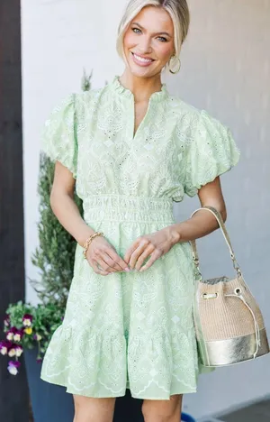Boutique Green Dress thumbnail 1