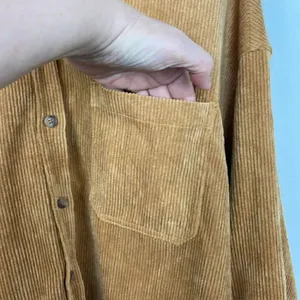 Wishlist Apparel Corduroy Mustard Color Schaket with Doleman sleeves S/Medium thumbnail 7