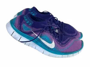 Nike Free Women’s Sneakers Running Teal Purple Pink Stretch Fabric Size 7.5 thumbnail 1