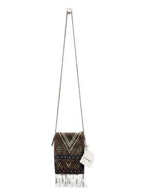 NWT Free People Bella Beaded Fringe Bag‎ Pixie Dust Festival Boho Crossbody thumbnail 3
