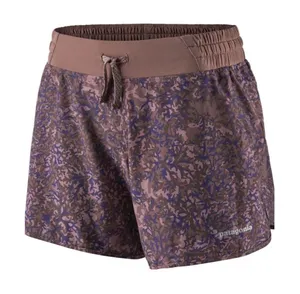 Patagonia Women's Nine Trails Shorts Mauve Purple Camo Small thumbnail 1