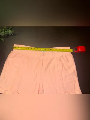 Wonderly Light Peach Drawstring 100% Cotten Pull On Relax Lounge Shorts Size 1X thumbnail 3