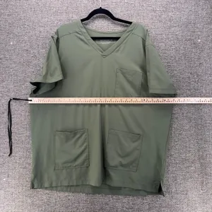 Scrubology Womans Scrub Top Size 2XL Olive Green Nurse Doctor‎ Medical Uniform thumbnail 11