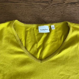 Chartreuse Sunday Best full-length, V-neck long sleeve thumbnail 3