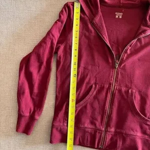 Columbia Full Zip‎ Hoodie Women's Burgundy Athletic Activewear Jacket thumbnail 2
