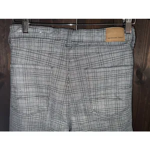 American Eagle Mom Straight Pant 6 Gray Plaid Stretch thumbnail 9
