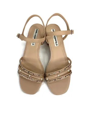 Karl Lagerfeld Paris Tori Imitiation Pearl Sandals Size 7 thumbnail 2