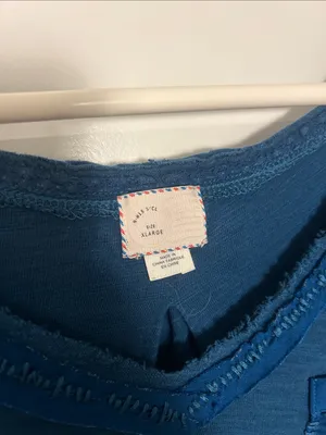 Anthropologie Deep Teal V-Neck Tank with Pocket thumbnail 4