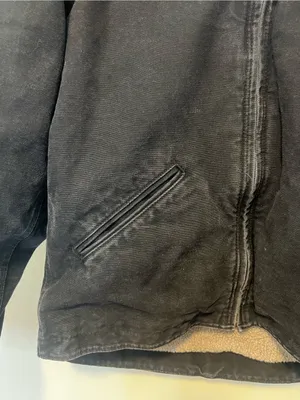 Carhartt Black Hooded Sherpa-Lined Field Jacket thumbnail 4