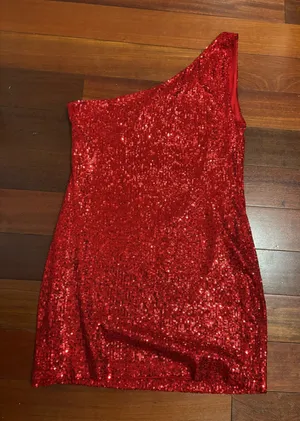 BB Dakota Red sequin mini dress thumbnail 1