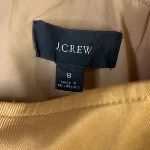 NWT J. Crew Squareneck A-line dress in Gramercy twill sz 8 cappuccino #BK702 thumbnail 3